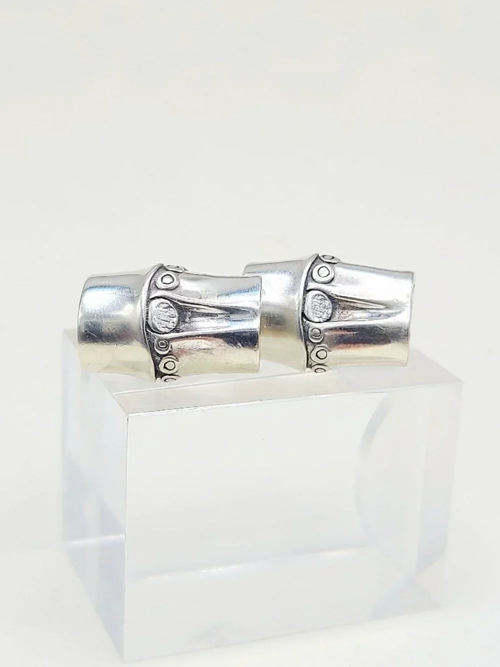 John Hardy Bamboo Cufflinks in Sterling Silver - RARE